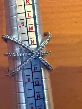 Sterling Silver Ring with Cubic Zirconia - Size 7
